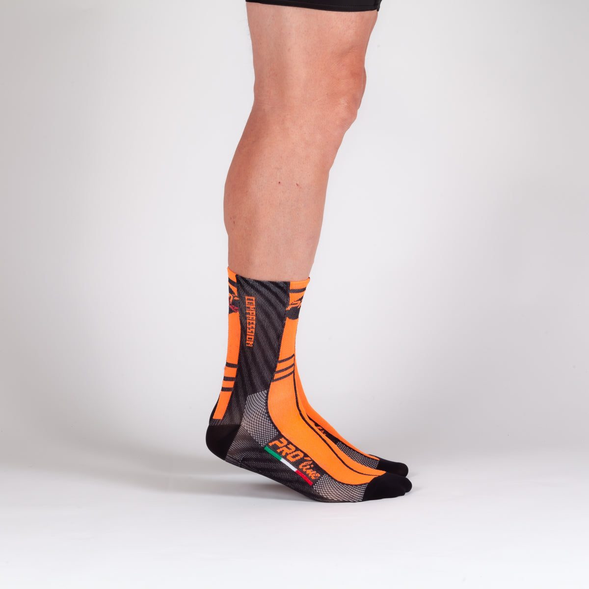 Calze Compression Arancione Fluo