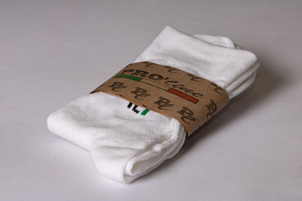 Calze All In One Vertical Logo Bianco