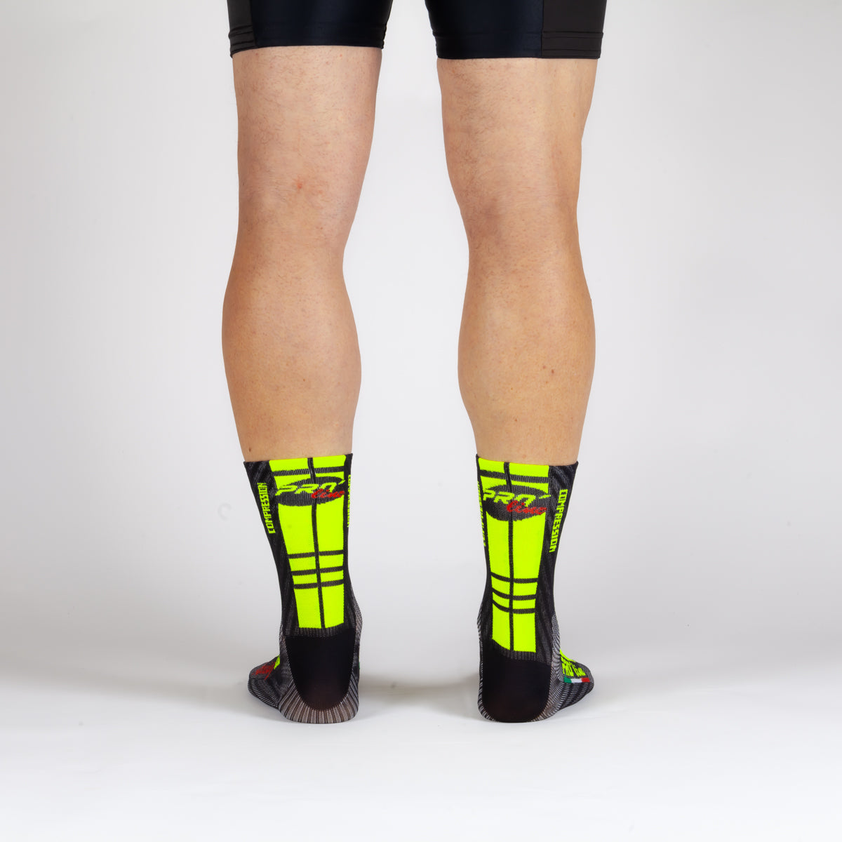 Calze Compression Giallo Fluo