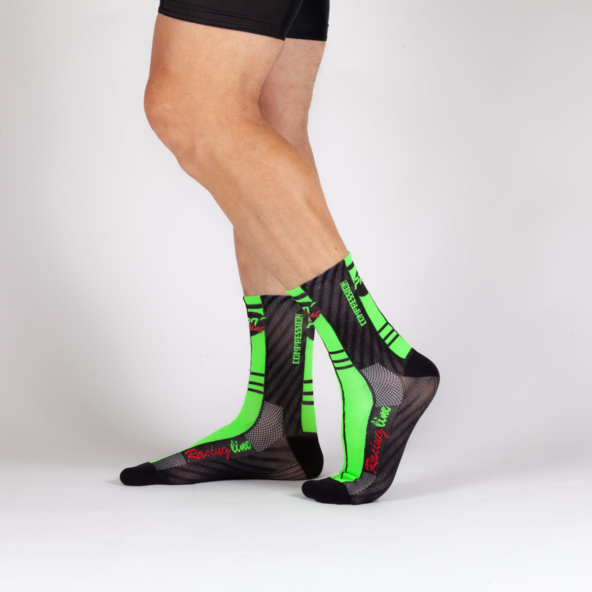 Calze Compression Verde Fluo