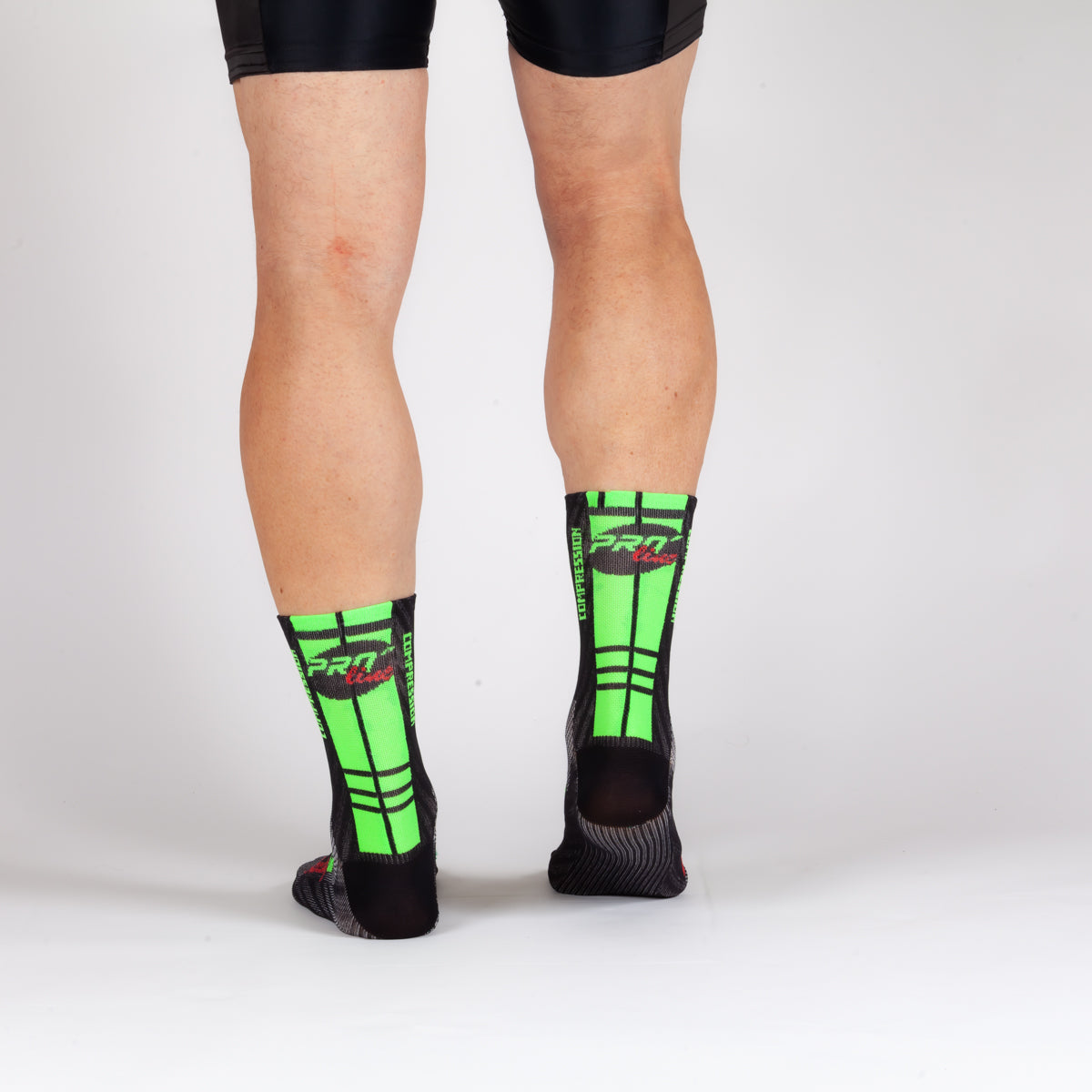 Calze Compression Verde Fluo