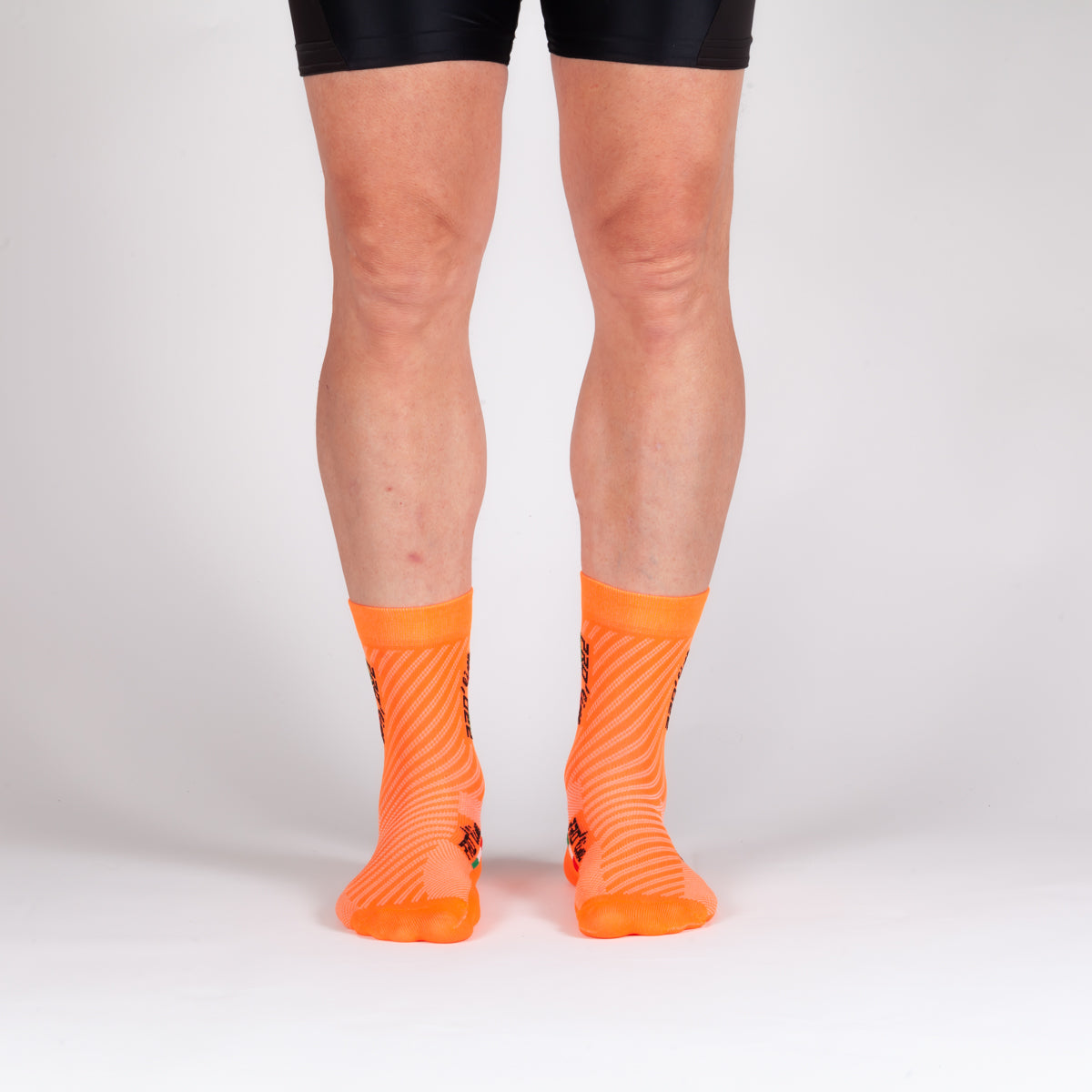 All In One Vertical Logo Orange Fluo Socks