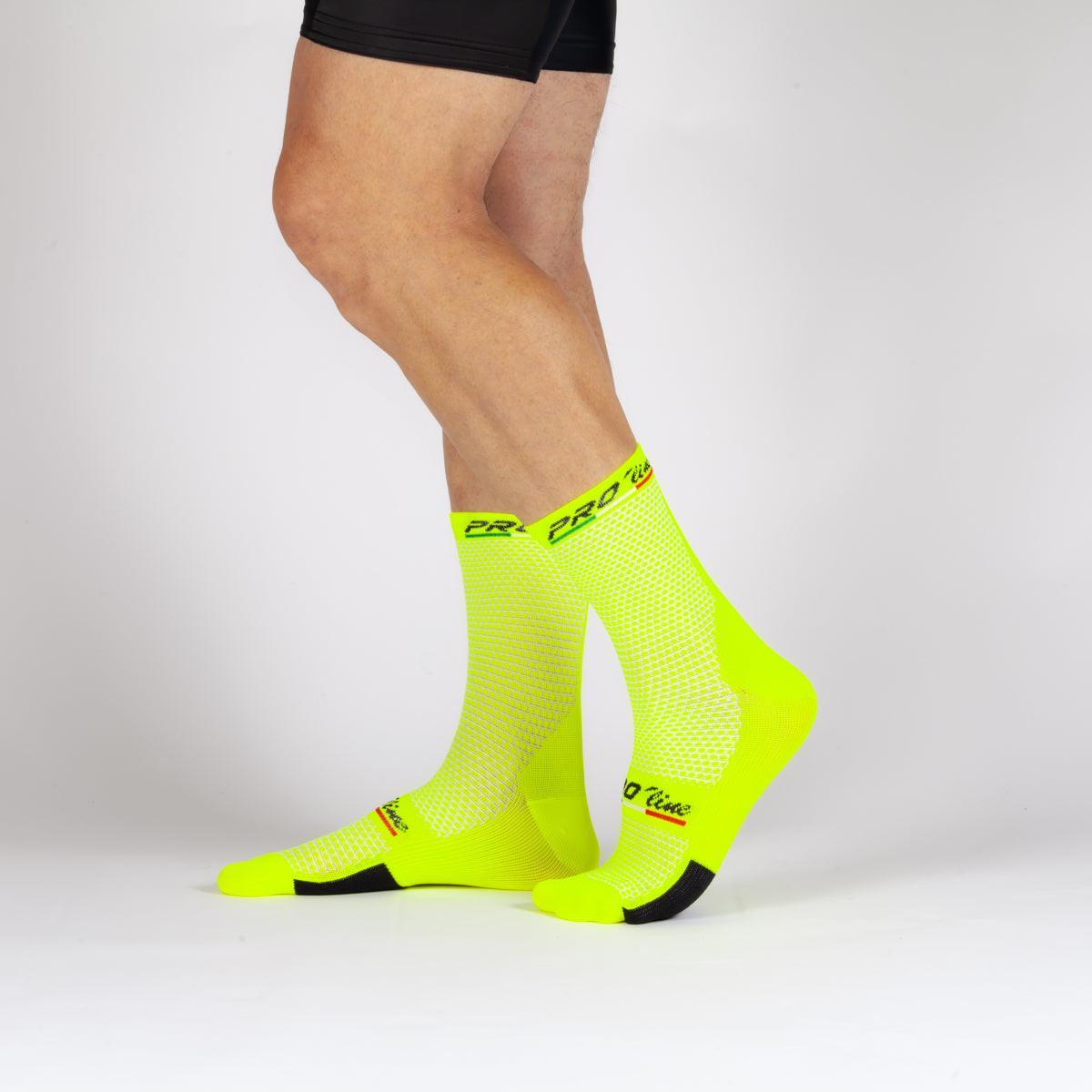 Kit 3 Pairs Premium Yellow Fluo Socks