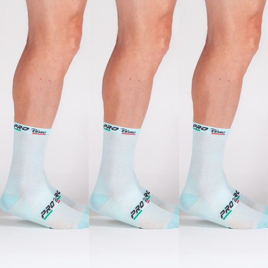 Kit 3 Paia Calze Premium Celeste