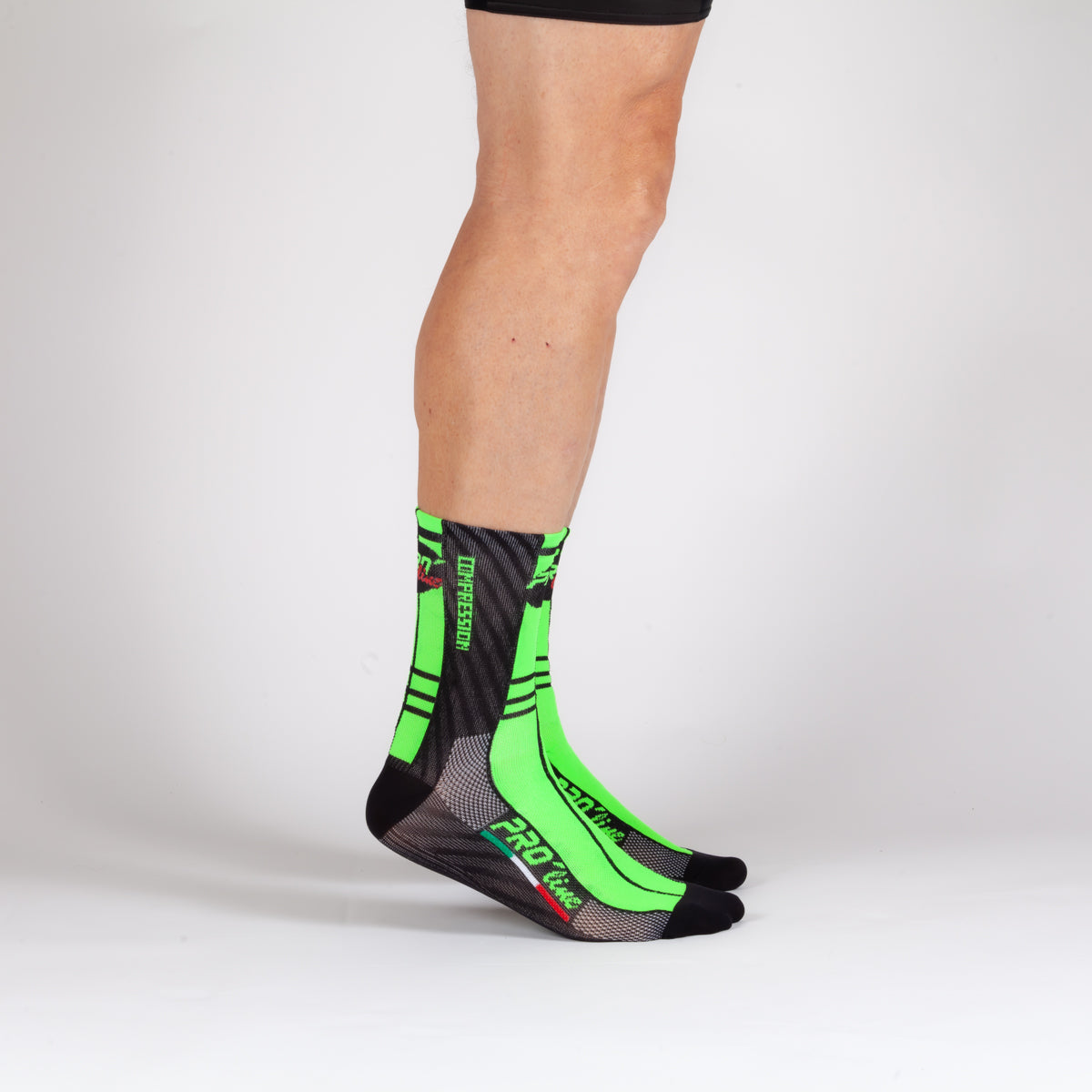 Kit 3 Pairs Compression Socks Green Fluo